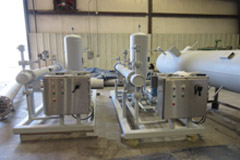 In floor glycol heating system for freezers